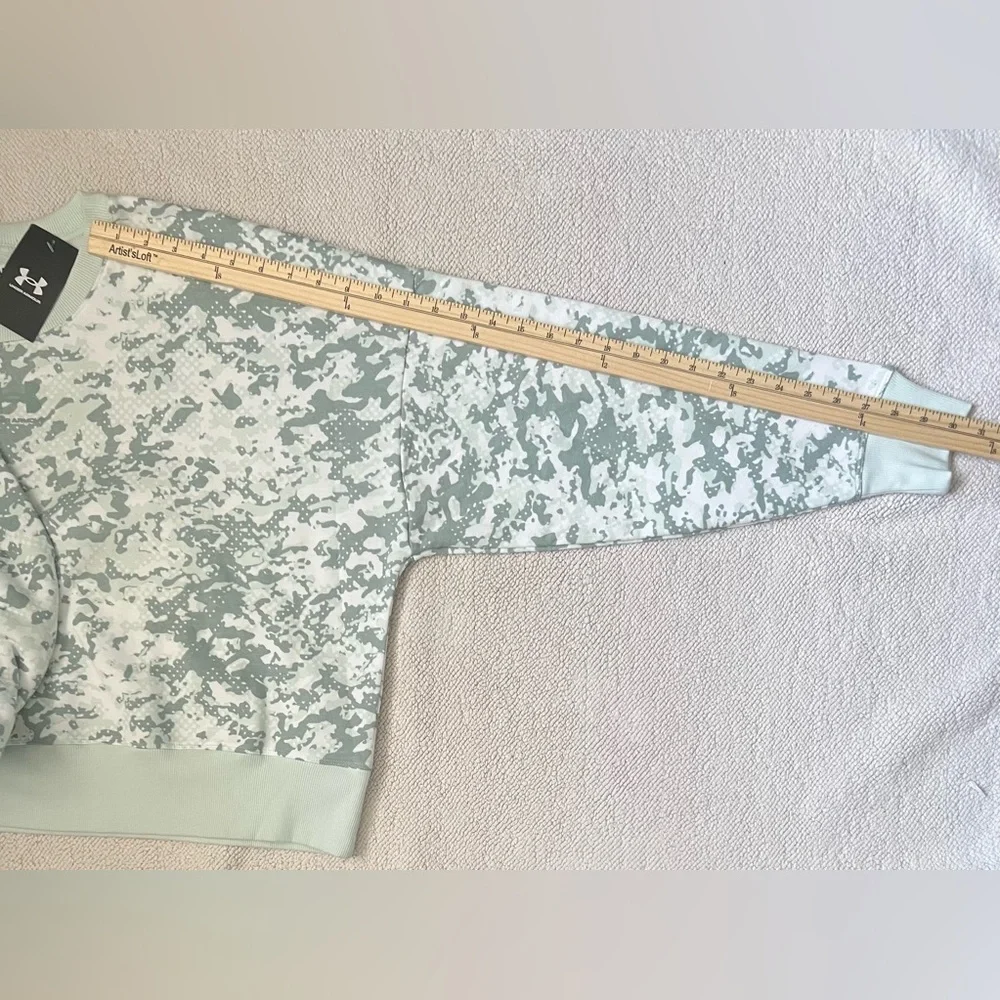 UNDER ARMOUR Camo Rival Fleece Crew Pullover Sweatshirt Loose Women’s | Size: M - Picture 11 of 12